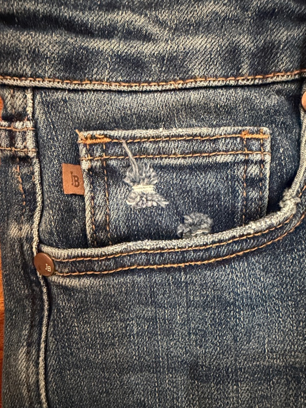 JUDY BLUE Slim Fit Distressed High Rise Jeans 7/28 - Picture 3 of 11